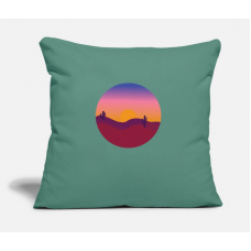 Beautiful Sunrise Cypress Green Pillow